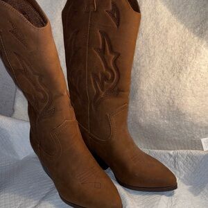 Brown Western Cowboy Boots